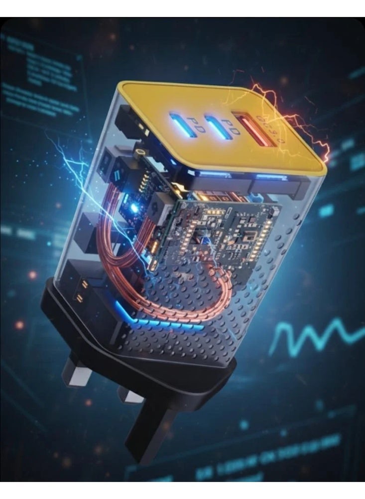 باور ماكس شاحن جداري POWERMAX MX103 بقدرة 45 واط ومنفذين سريعَيْن PD + USB - Image 3